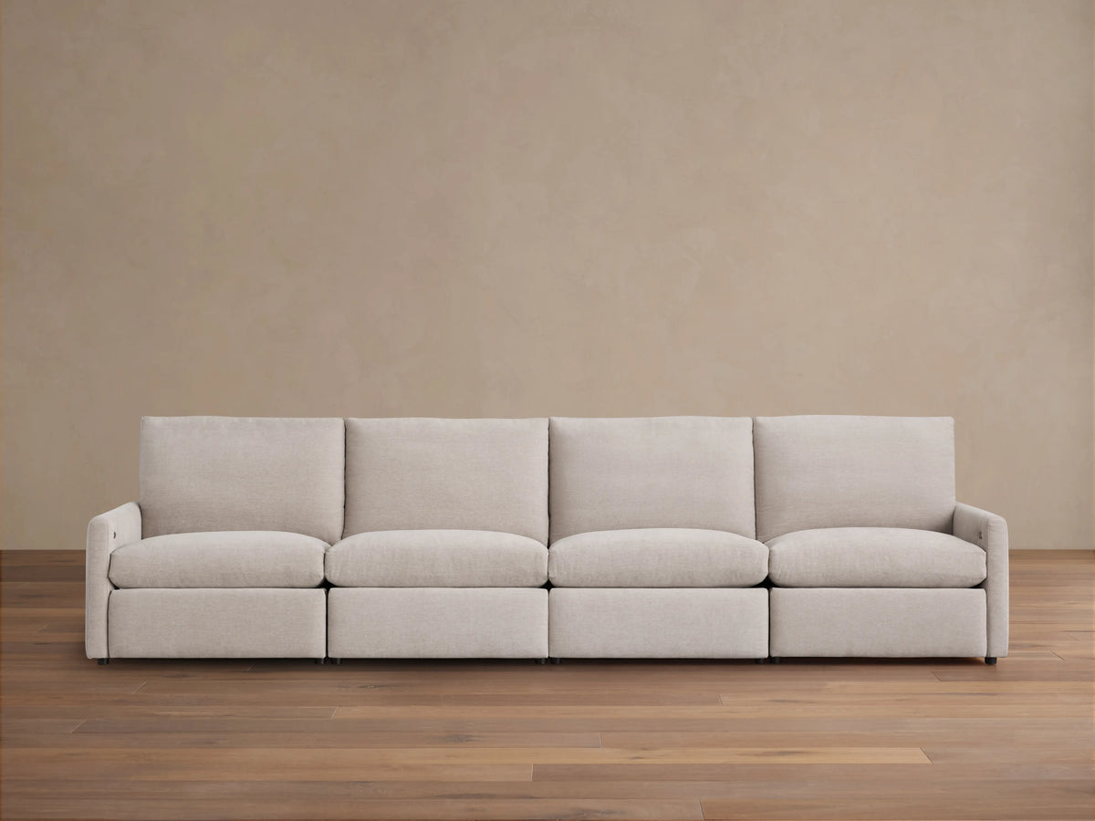 Kipton Slim Arm Four-Piece Motion Modular Sofa