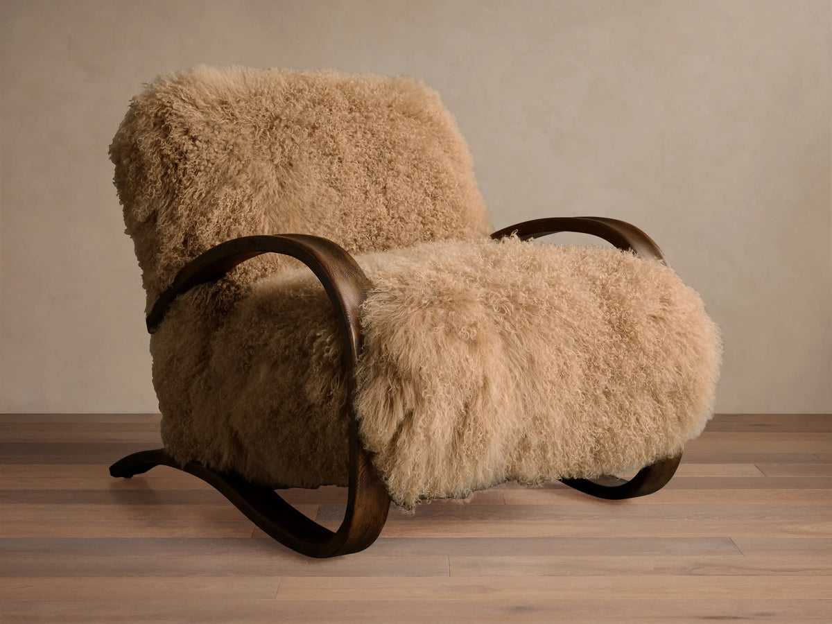 Allora Mongolian Shearling Chair