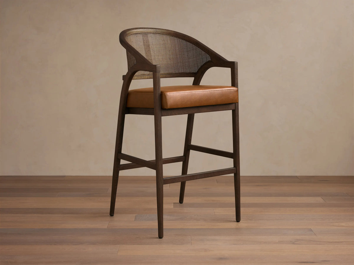 Aimee Faux Leather Stool
