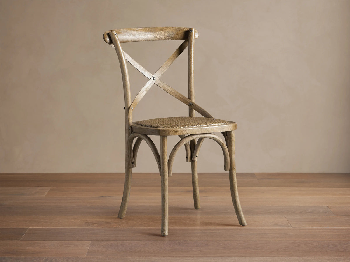 Cadence Dining Chair with Rattan Seat