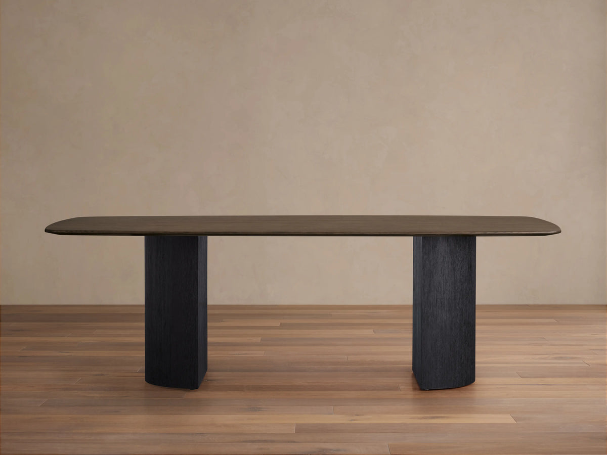 Saint Germain Wood Dining Table with Dauphine Base