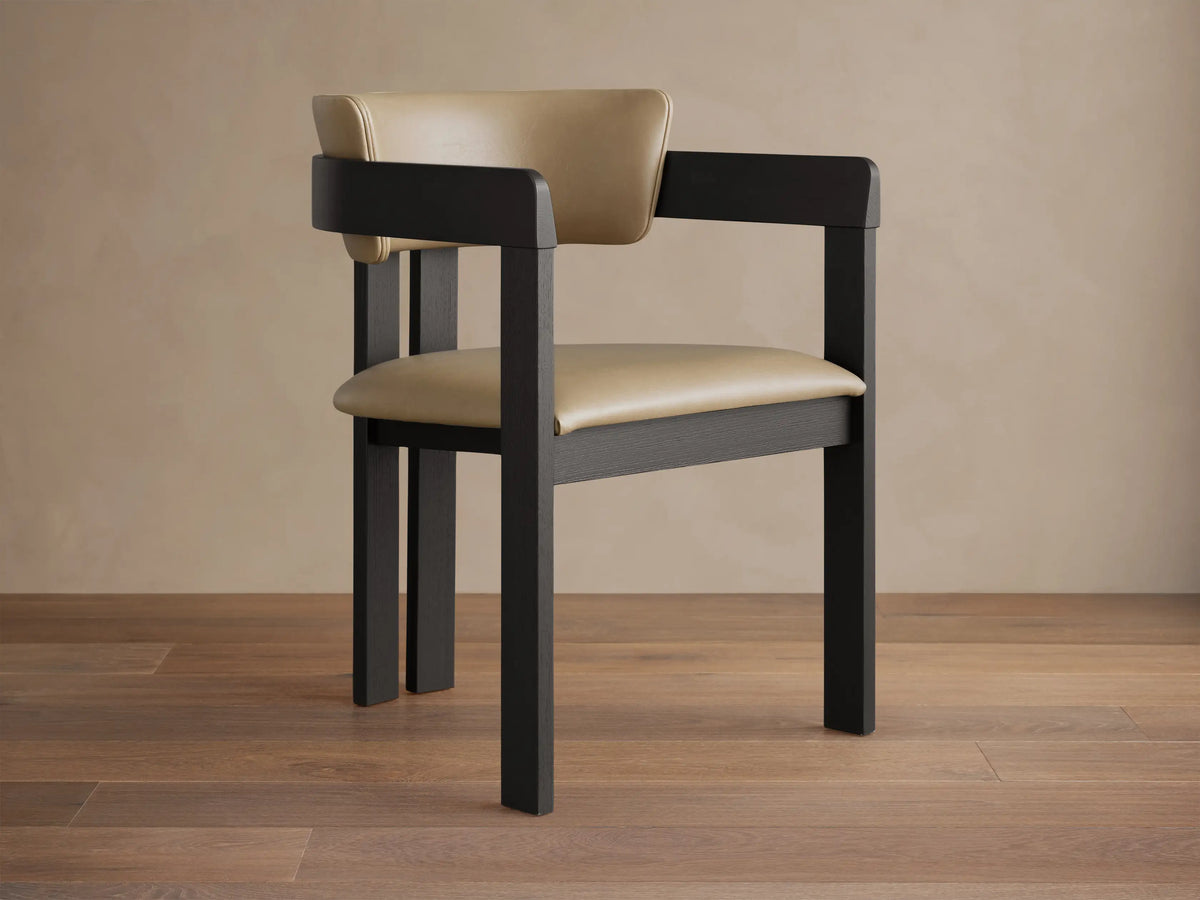 Rodin Faux Leather Arm Chair