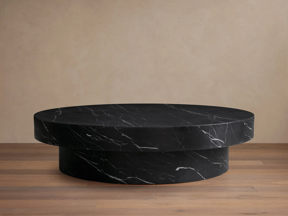 Cinzia Stone Short Round Coffee Table