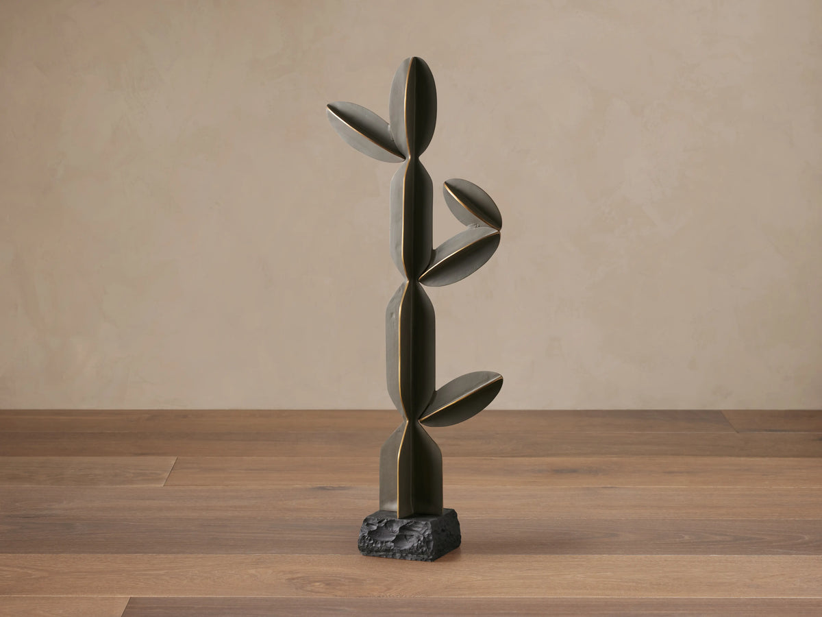 Ivy Green Cactus Sculpture
