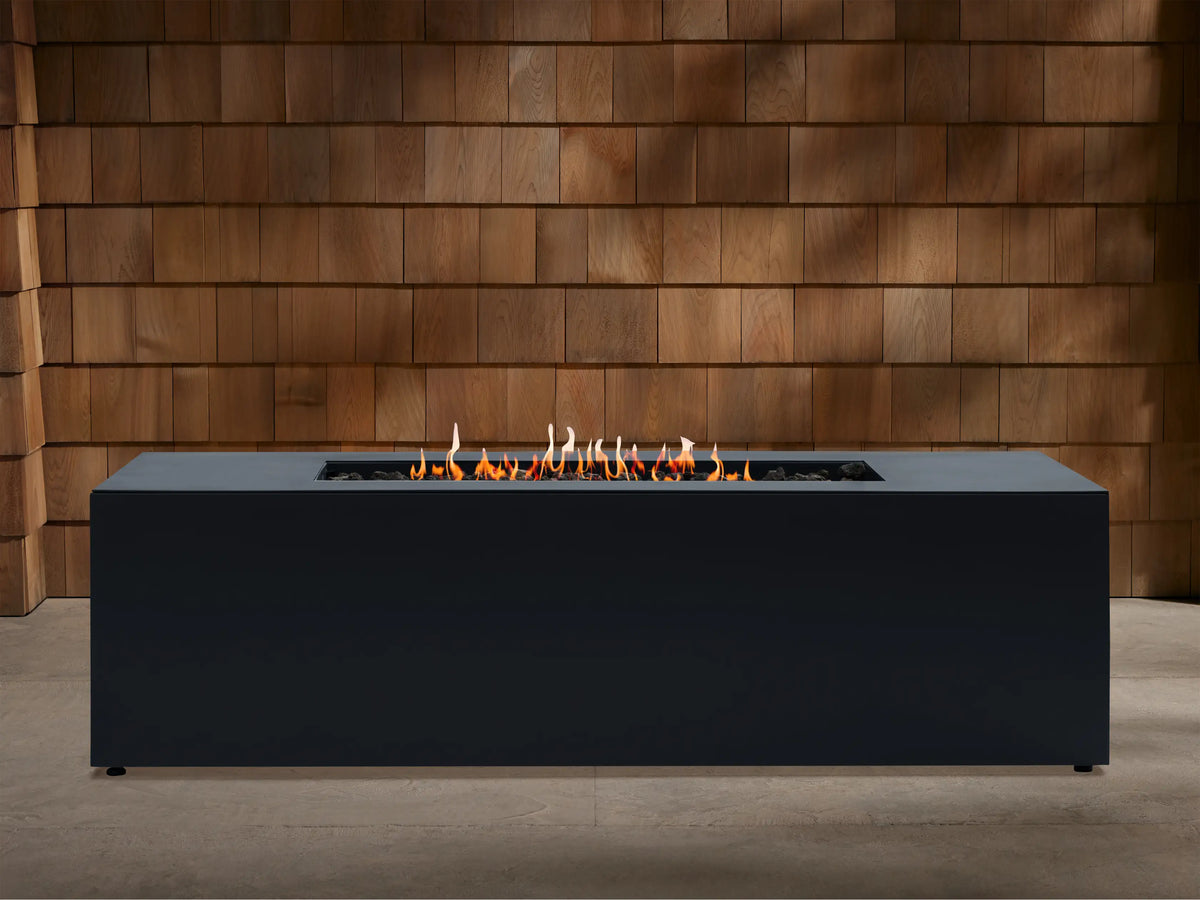 Coden Rectangular Natural Gas Fire Pit