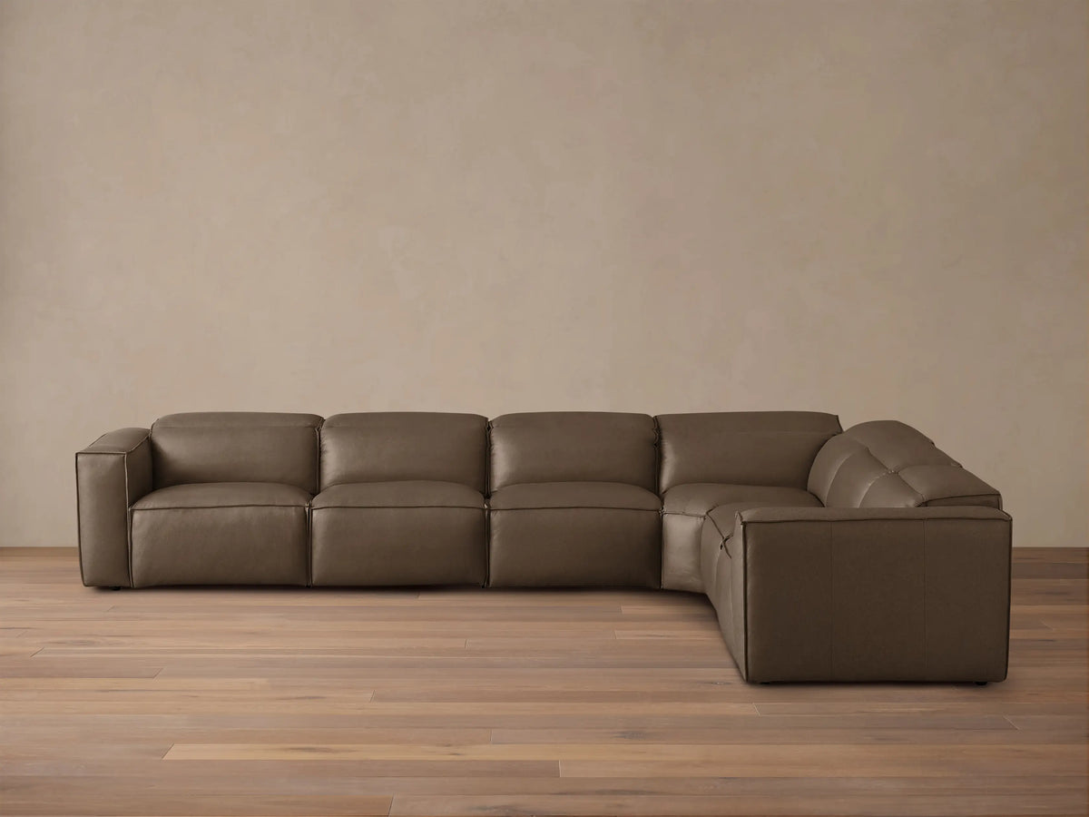 Coburn Leather Six Piece Motion Sectional