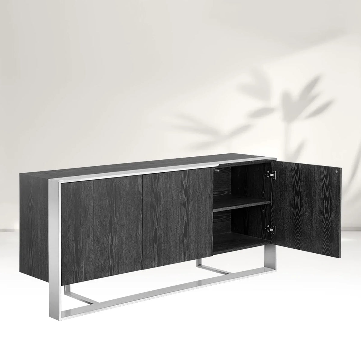 Dolton Modern Wood Sideboard Steel Frame Buffet Cabinets