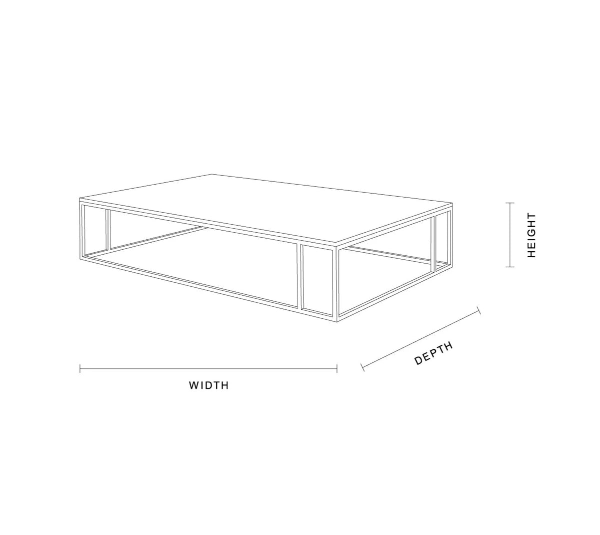 Nomad Rectangular White Marble Coffee Table Living Room Center Tea Table With Steel Base