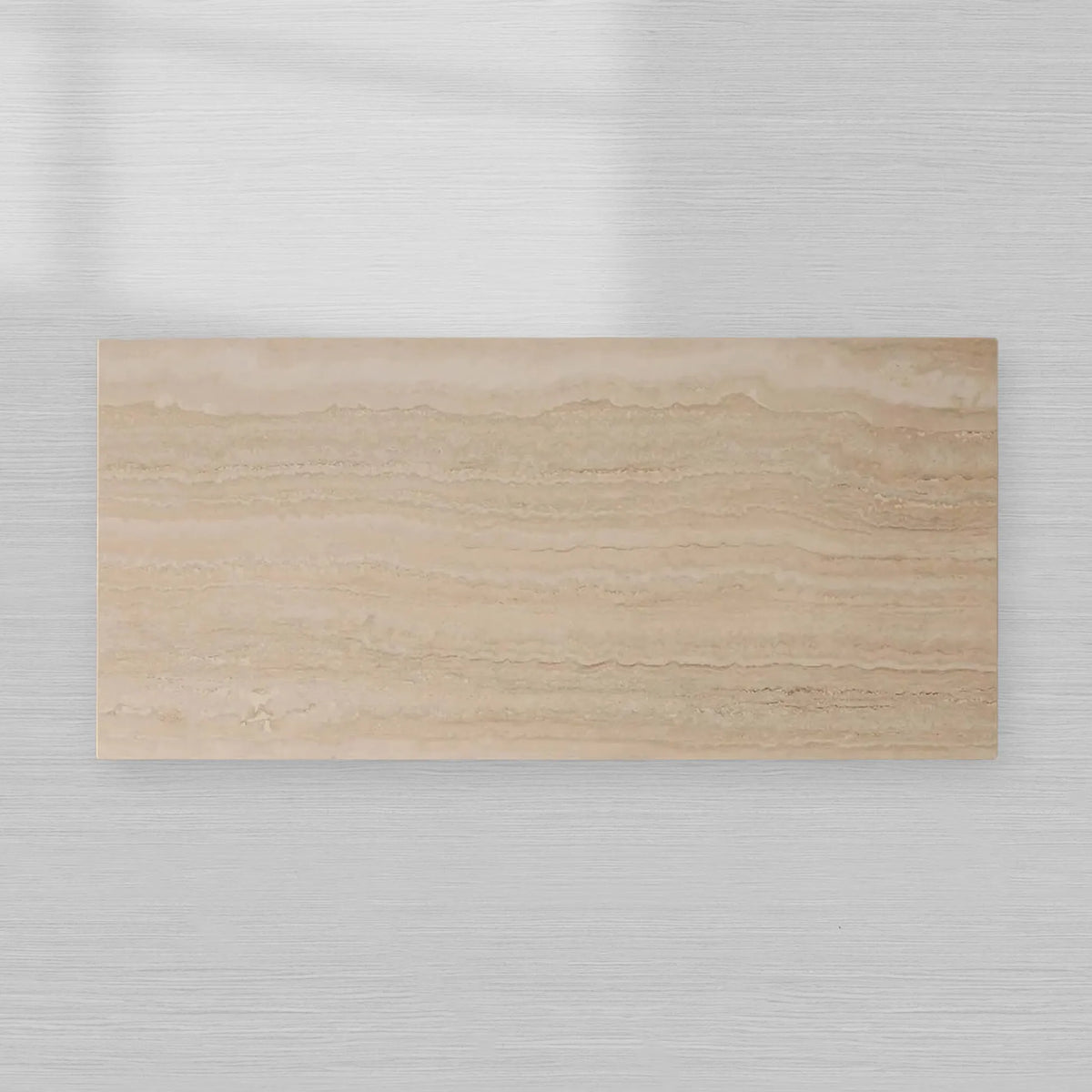 Ilaria Light Travertine Coffee Table Italian Stone Pedestal Center Tea Table Living Room Cocktail Table
