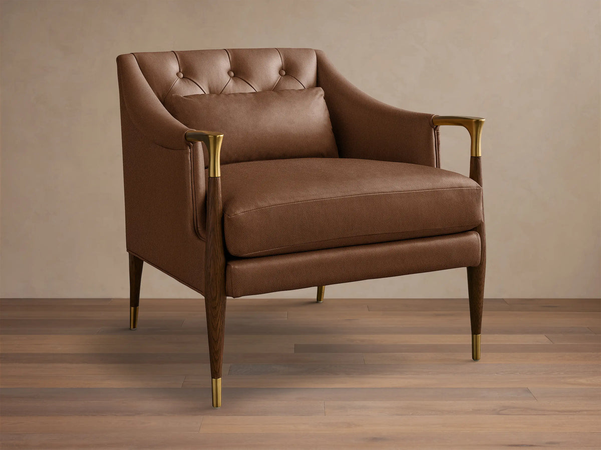Fisher Leather Club Chair