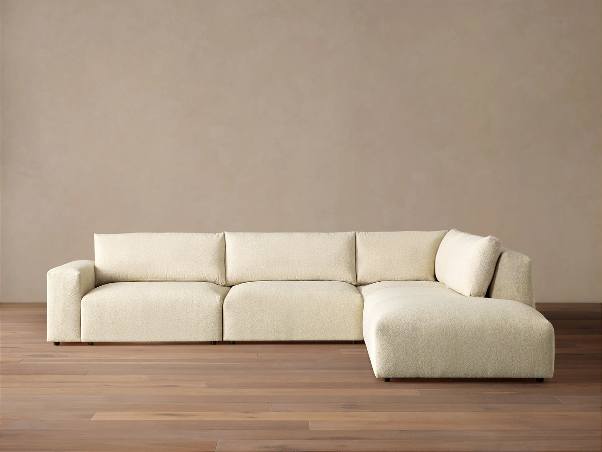 Keegan Tailored Four-Piece Bumper Sectional