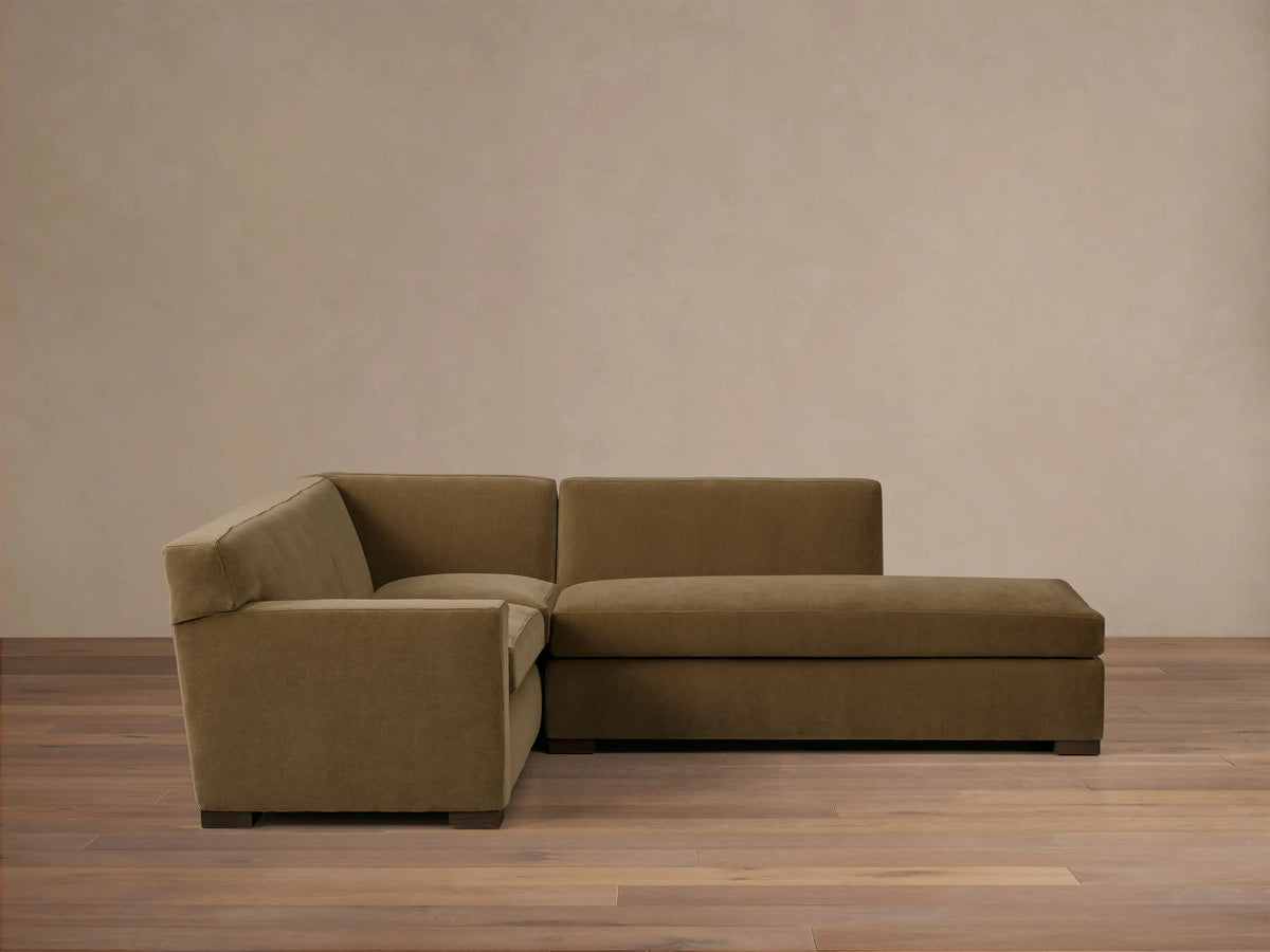 Bronte Two-Piece Bumper Chaise Sectional