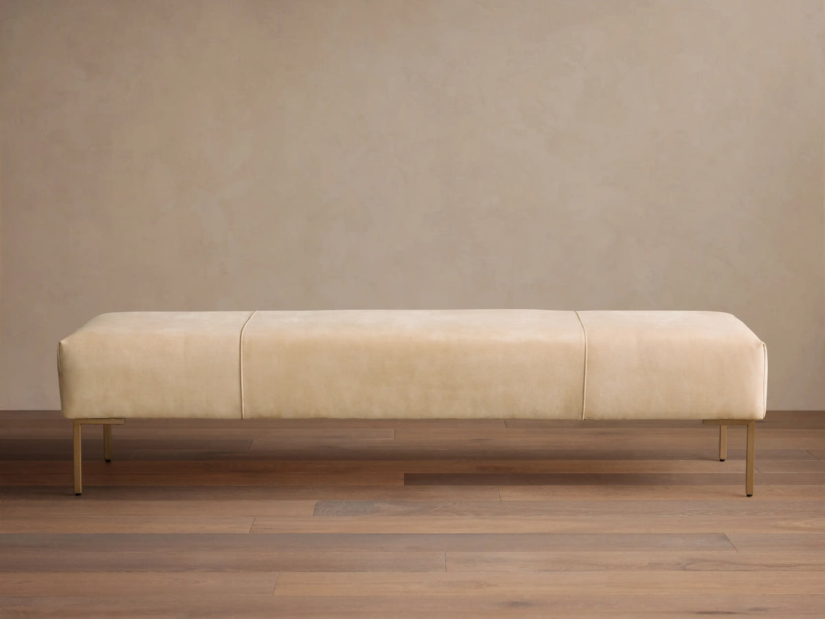 Tilton Leather Bench