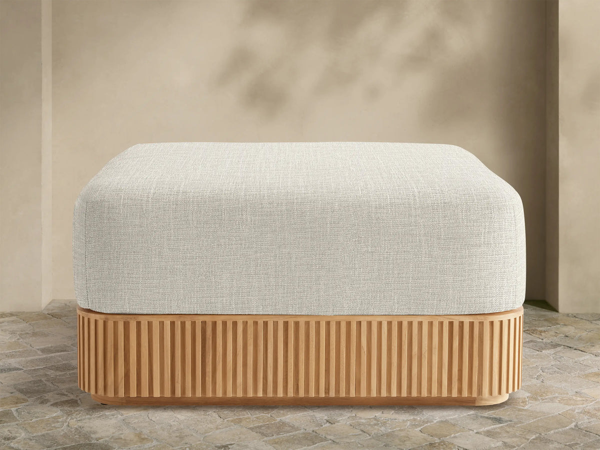 Beaumont Outdoor Teak Ottoman
