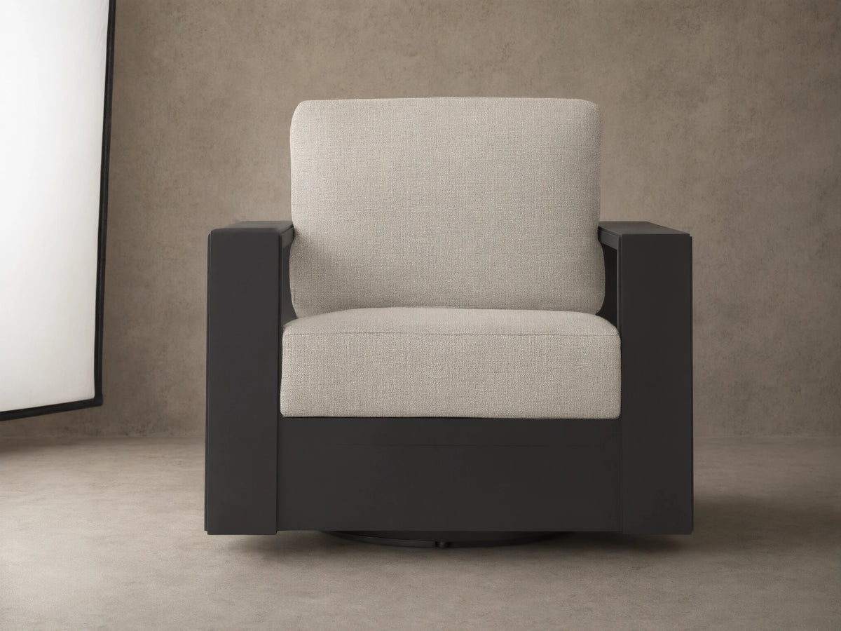 Canyon Outdoor Aluminum Swivel Chair