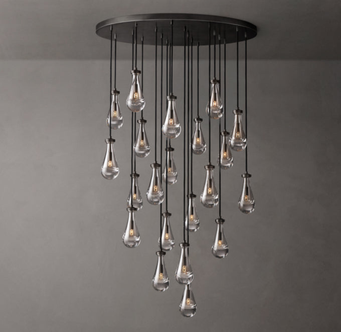 Artisan Glass Rainfall Chandelier