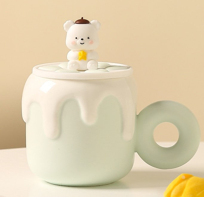 Cozy Bear Haven Mug with Lid