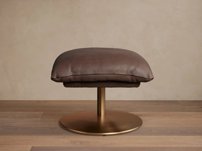 Deacon Leather Ottoman
