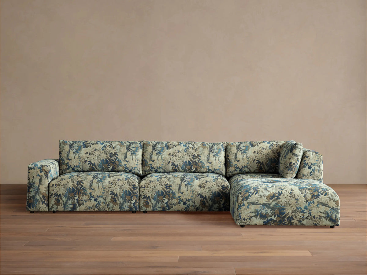 Keegan Four Piece Sectional with Ottoman