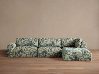 Keegan Four Piece Sectional with Ottoman