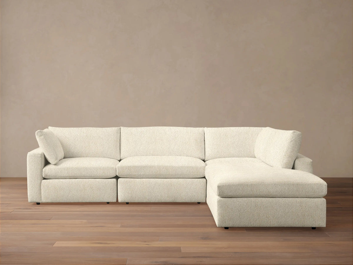 Beale Four-Piece Bumper Sectional