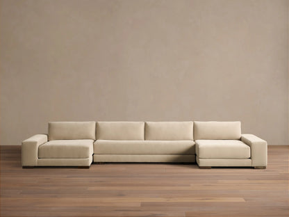 Madson Upholstered Three-Piece Double Chaise Sectional in Quincy Fawn (3 of 4)