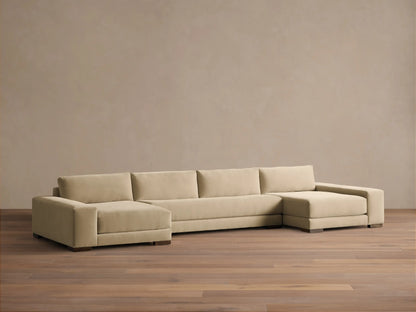 Madson Upholstered Three-Piece Double Chaise Sectional in Quincy Fawn (4 of 4)
