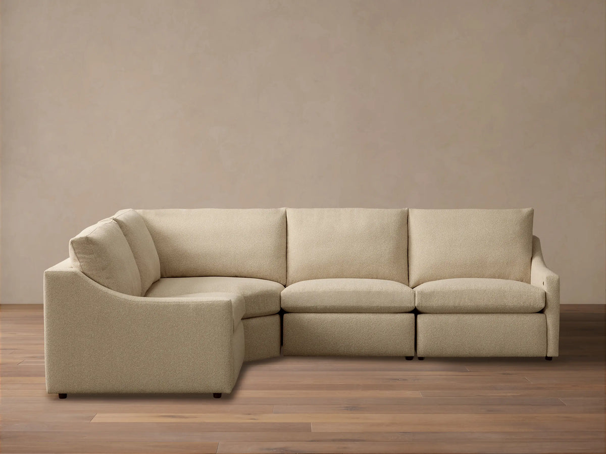 Kipton Slope Arm Four-Piece Motion Sectional