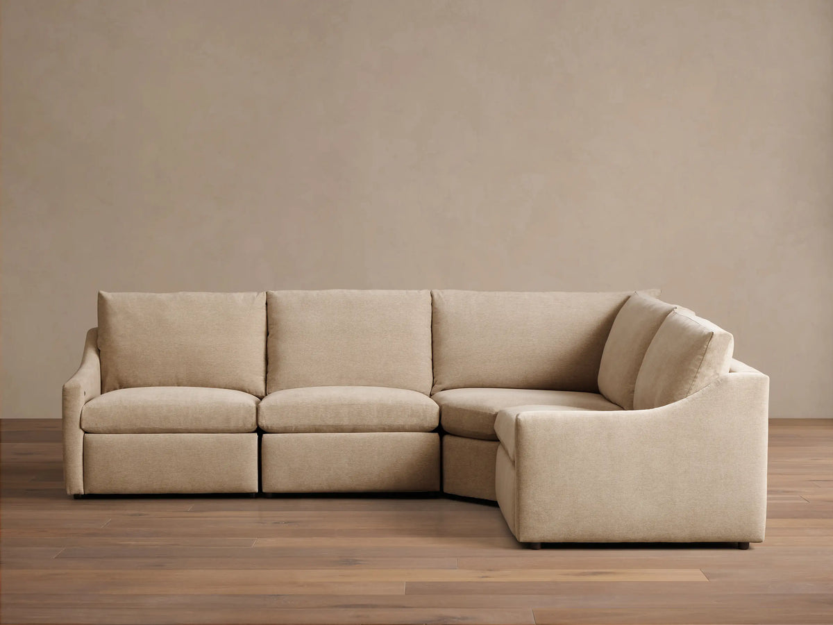 Kipton Slope Arm Four-Piece Motion Sectional