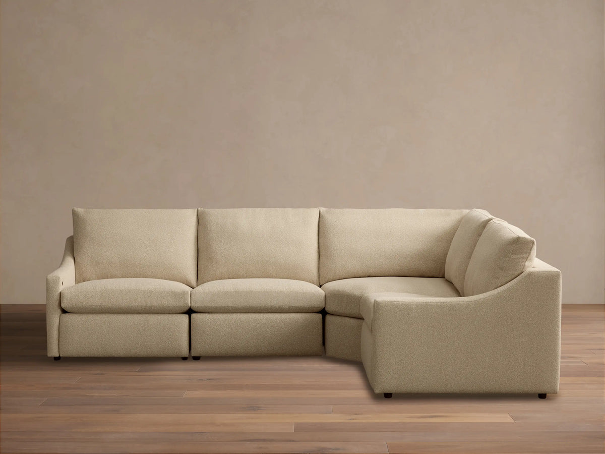 Kipton Slope Arm Four-Piece Motion Sectional
