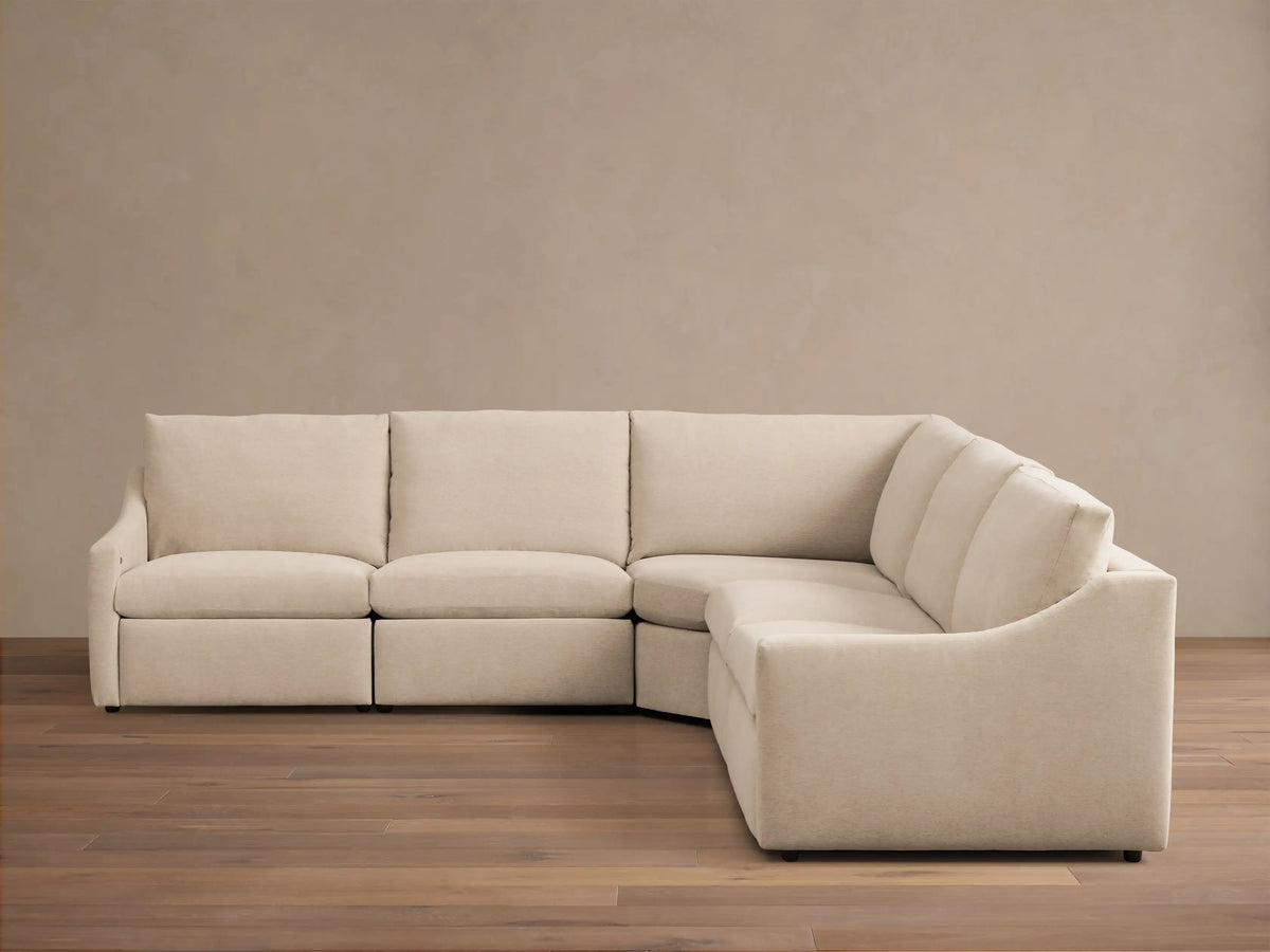 Kipton Slope Arm Five-Piece Motion Corner Sectional