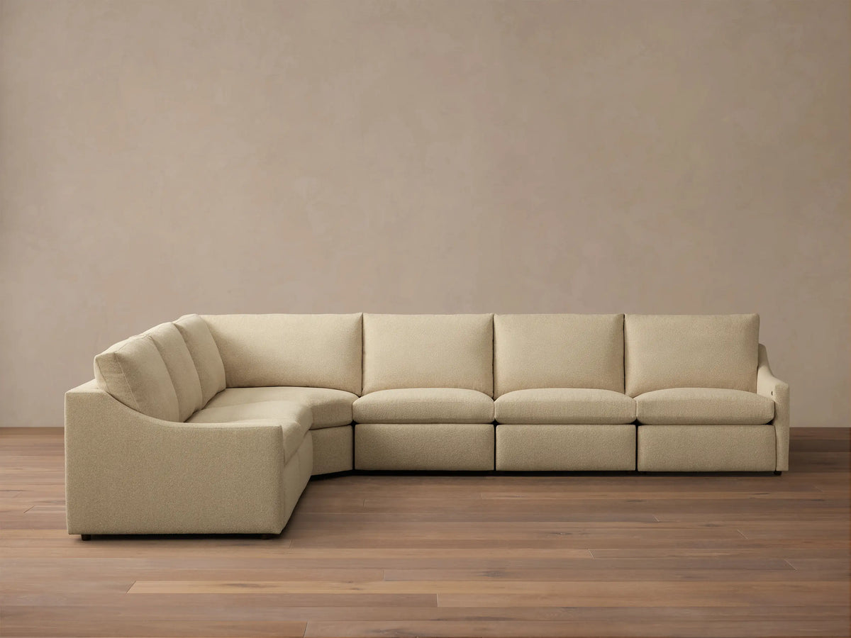 Kipton Slope Arm Six-Piece Motion Sectional