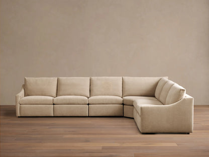 Kipton Slope Arm Six-Piece Motion Sectional