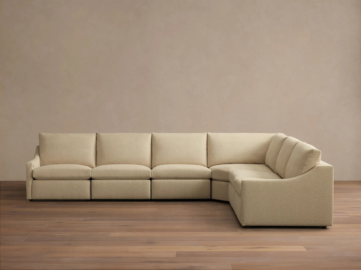 Kipton Slope Arm Six-Piece Motion Sectional