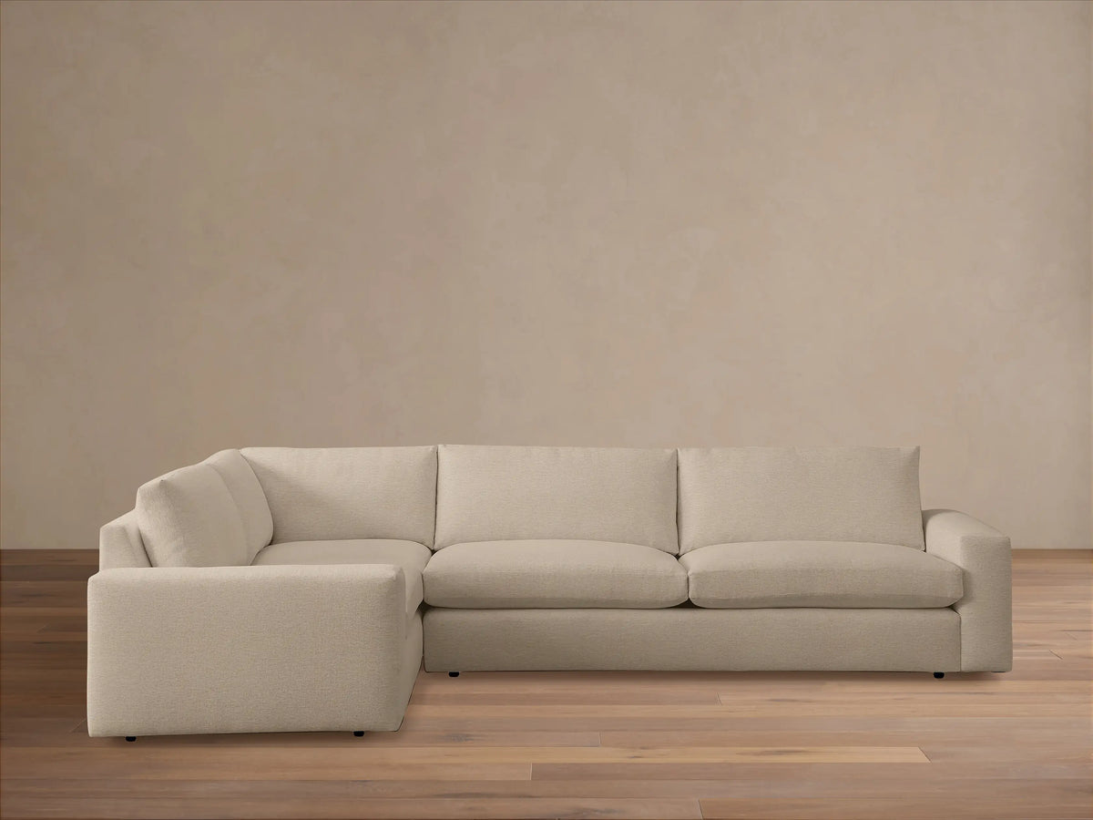 Kipton Wide Arm Two-Piece Sectional