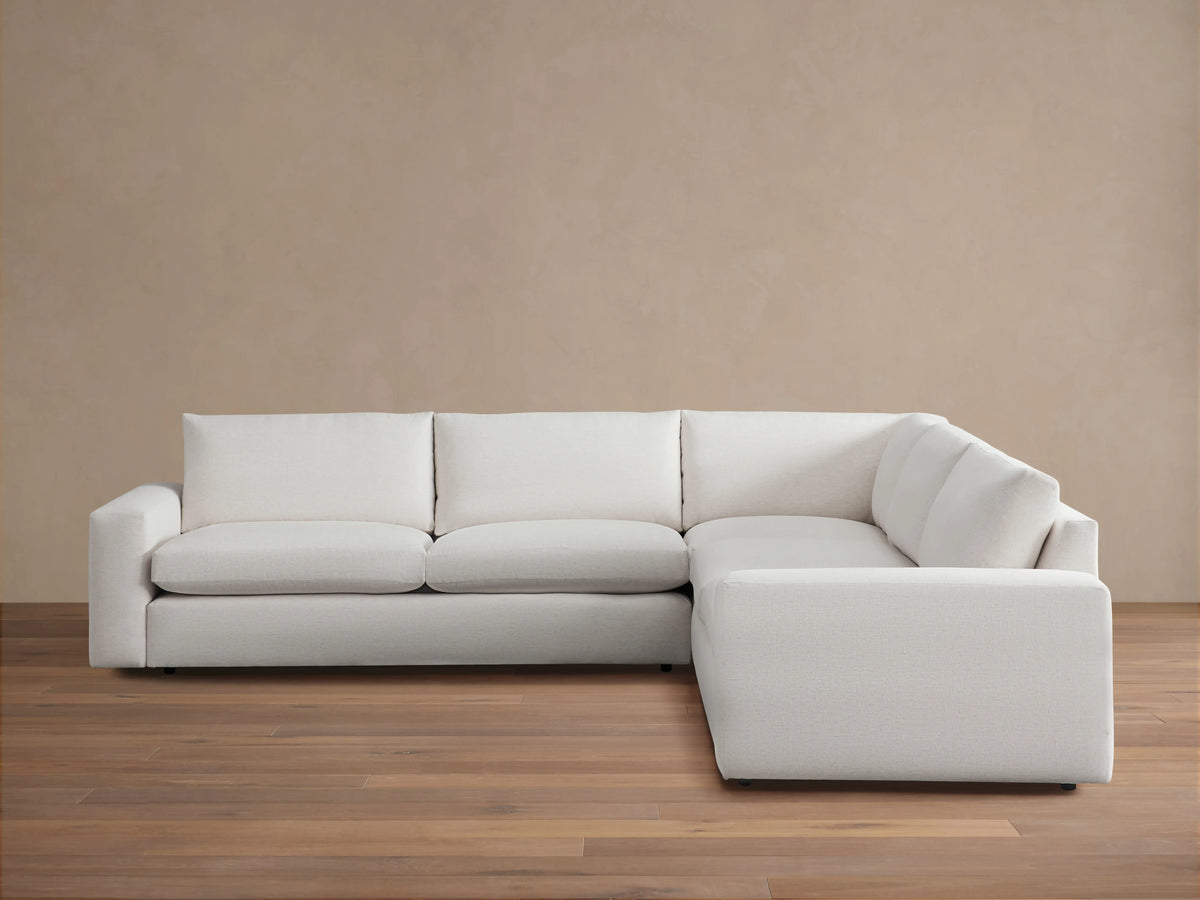 Kipton Wide Arm Three-Piece Corner Sectional