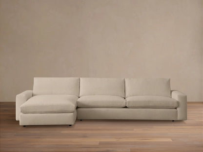 Kipton Wide Arm Two-Piece Chaise Sectional