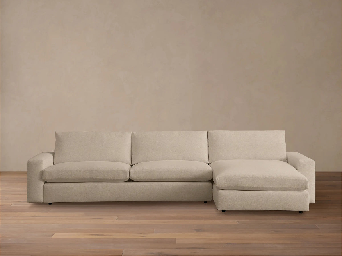 Kipton Wide Arm Two-Piece Chaise Sectional