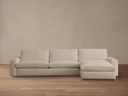 Kipton Wide Arm Two-Piece Chaise Sectional