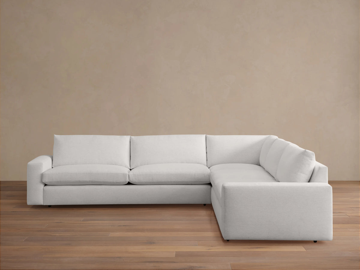 Kipton Wide Arm Three-Piece Corner Sectional