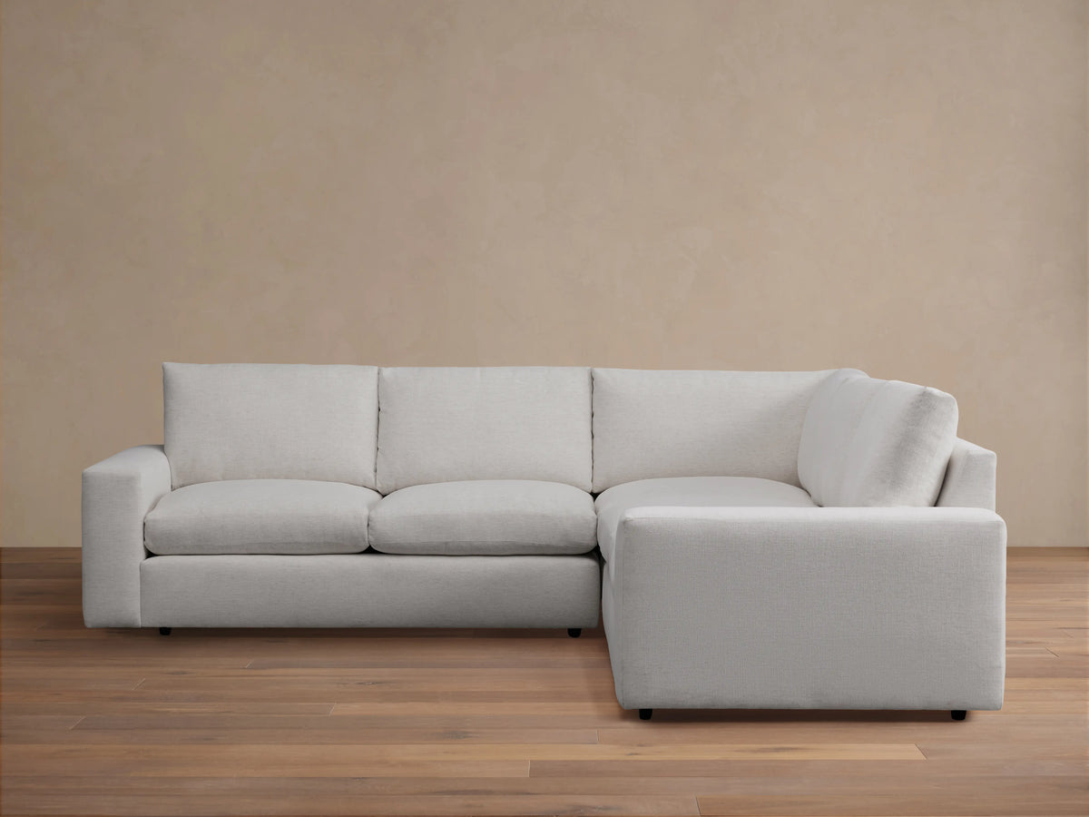 Kipton Wide Arm Three-Piece Corner Sectional