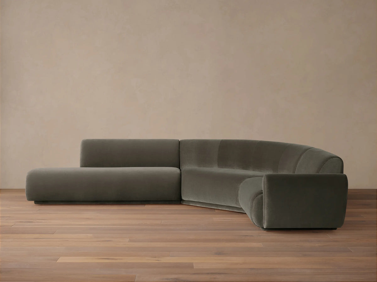 Gianni Three-Piece Bumper Sectional