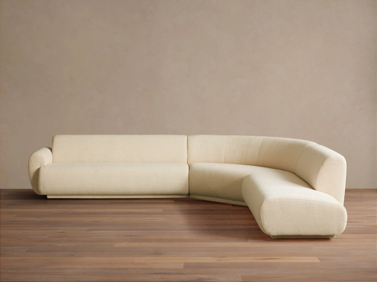 Gianni Three-Piece Bumper Sectional