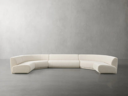 Gianni Five-Piece Armless Curved Sectional