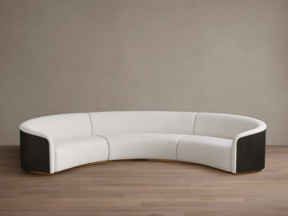 Finnley Three-Piece Curved Sectional