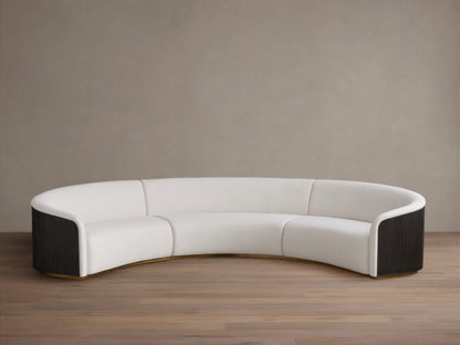 Finnley Three-Piece Curved Sectional