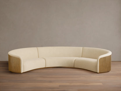 Finnley Three-Piece Curved Sectional