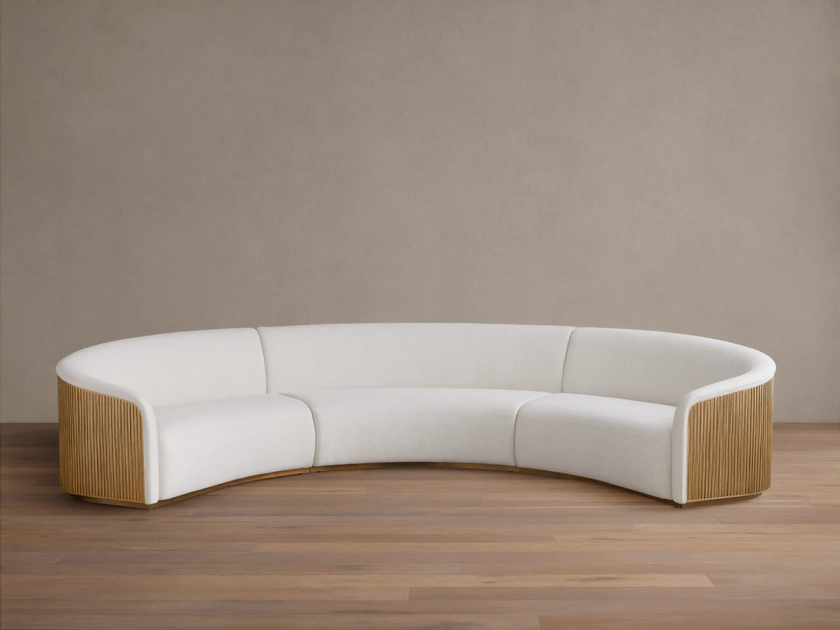 Finnley Three-Piece Curved Sectional