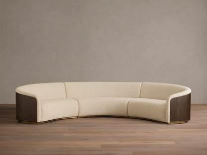 Finnley Three-Piece Curved Sectional