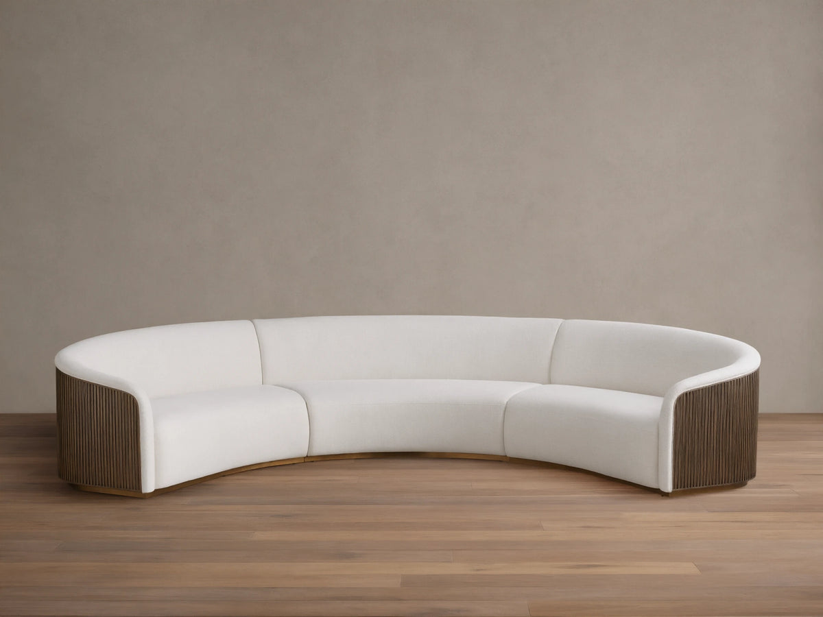 Finnley Three-Piece Curved Sectional